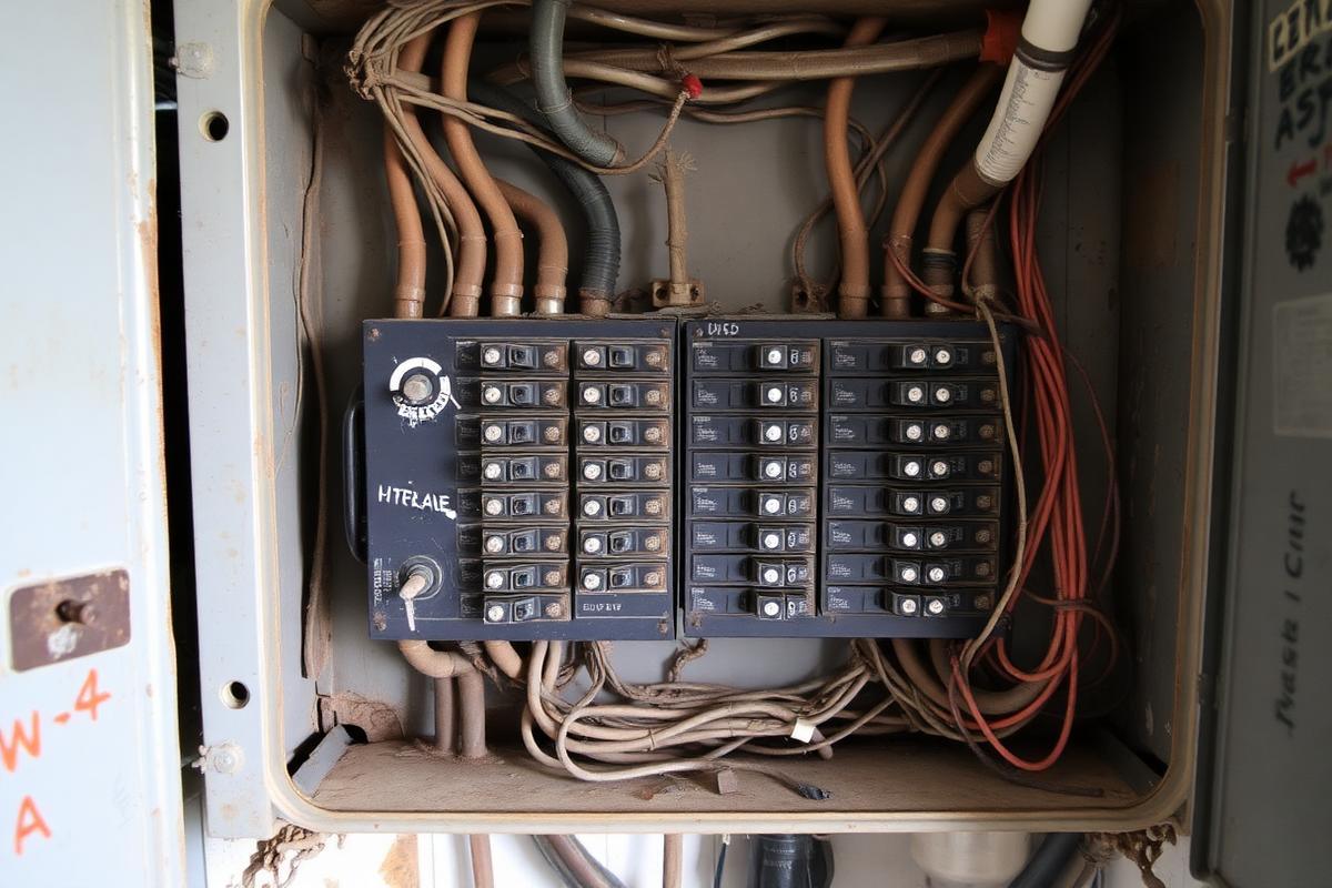 Rénovation tableau électrique — avant
